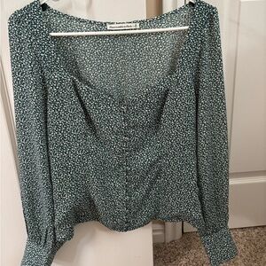 Abercrombie & Fitch green blouse